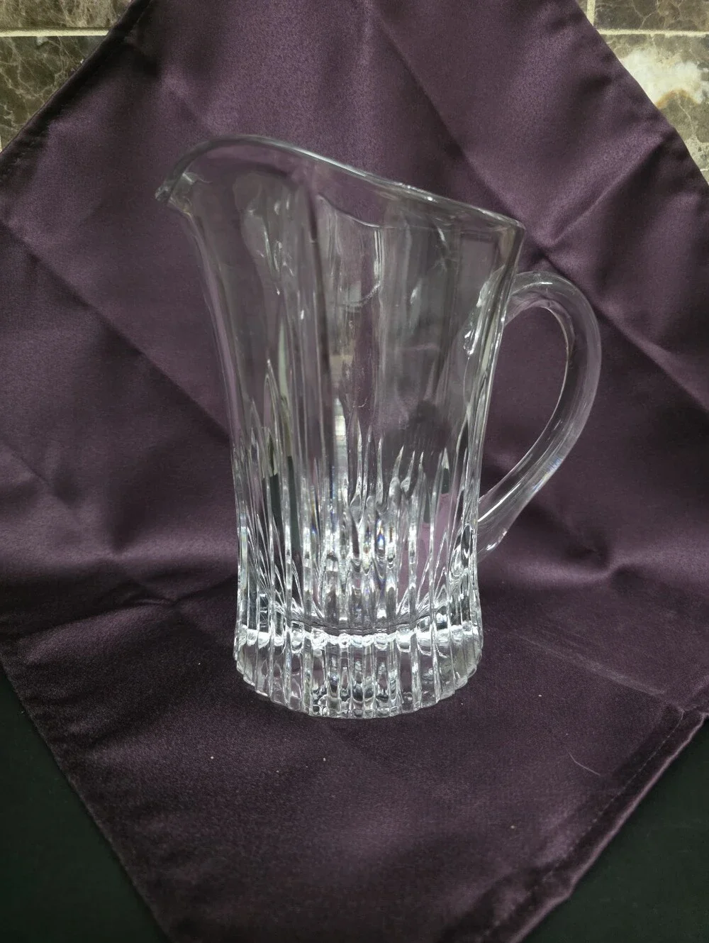 Mikasa Vintage Staccato Crystal Pitcher